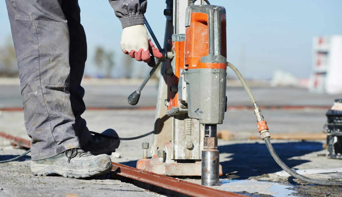 Concrete scanning and coring